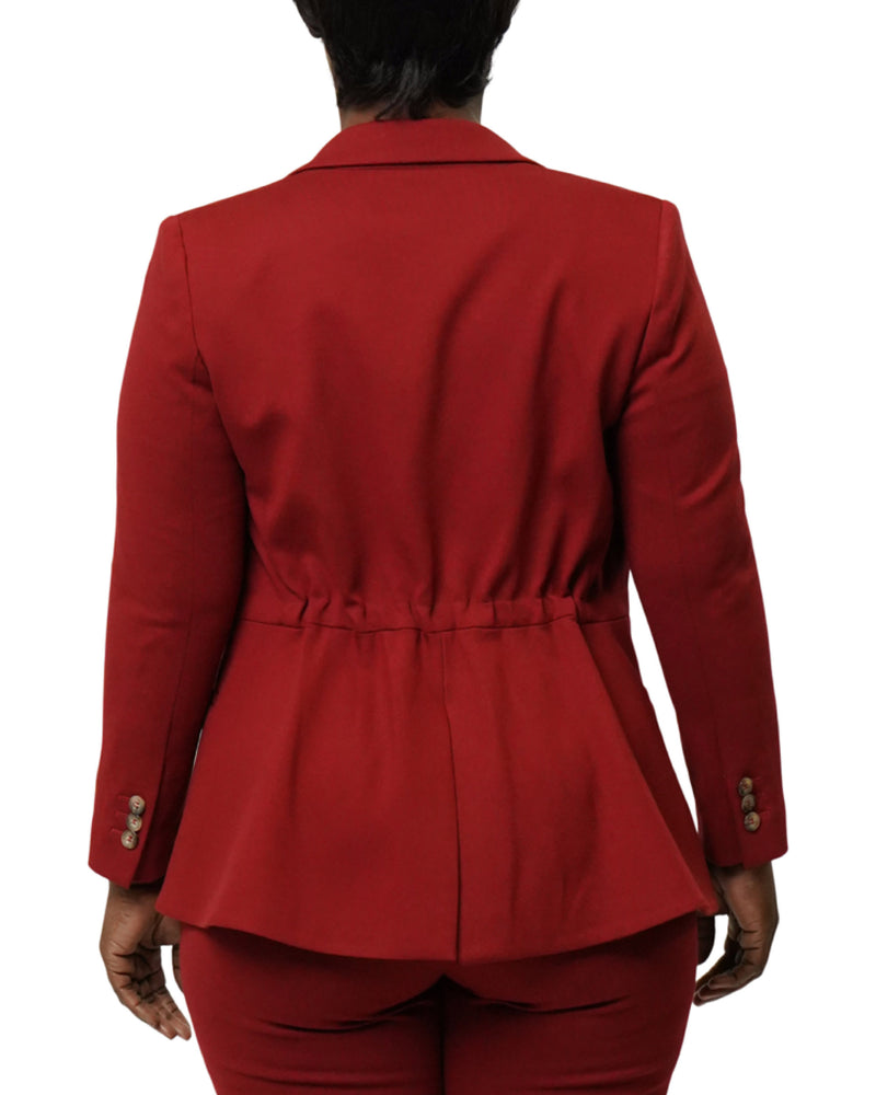 
                  
                    merlot colored peplum suit jacket for curvy petite women
                  
                